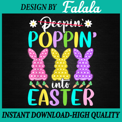 funny poppin into easter png, bunny easter girls fidget toy, easter png, digital download