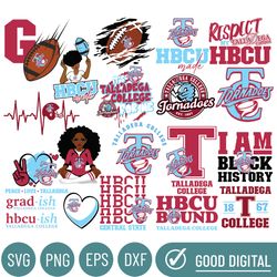 talladega college svg, hbcu svg collections, hbcu svg, football svg, mega bundle, cricut, digital download