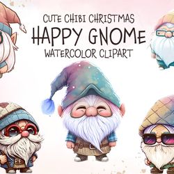 05 png happy gnome png chibi christmas sublimation design