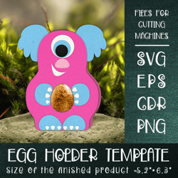 One Eyed Monster | Chocolate Egg Holder Template
