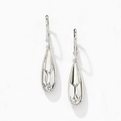 Water drop earrings for women white