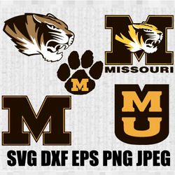 missouri tigers svg png jpeg  dxf digital cut vector files for silhouette studio cricut design