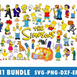 the simpsons simpson svg bundle files for cricut silhouette, the simpsons svg, the simpsons svg files
