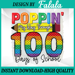 100 Days Of School 100th Day Of School Girl Boy Teacher Fun Png, 100th Day Of School Png, Digital Download