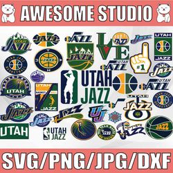 32 files utah jazz svg, ultas svg, jazz svg,basketball bundle svg,cricut , sport svg, nbag svg, clipart
