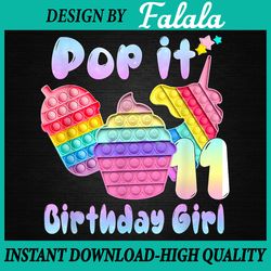 birthday girl pop it 11 png, 11th birthday girl pop it png, birthday girl pop it , pop it png, digital download