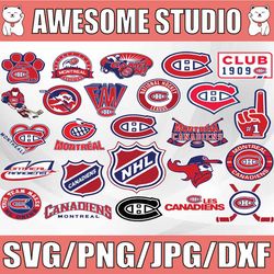 25 Files Montreal Canadiens Bundle Svg, Canadiens Svg, NHL svg, Sport Svg, NHL Svg, Clipat