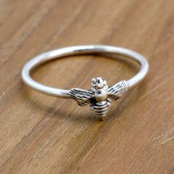 Honey Bee 925 Solid Silver Rings For Women, Nature Love Handmade Ring Jewelry Gift For Her Gift SU1R1229