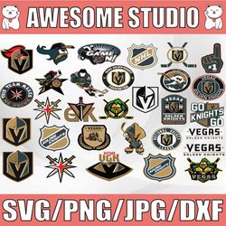30 files vegas golden knights bundle svg, golden knights svg, nhl svg, sport svg, clipart