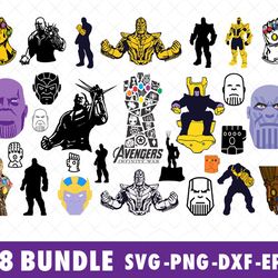 avengers thanos svg bundle files for cricut, silhouette, avengers thanos infinity war svg