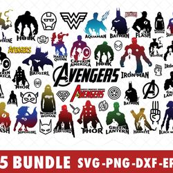 marvel superhero avengers superheroes svg bundle files for cricut, silhouette, marvel superhero avengers