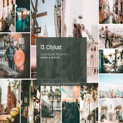 city lust – lightroom presets mobile & desktop presets