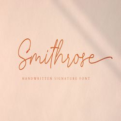 Smithrose Trending Fonts - Digital Font