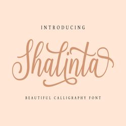 Shalinta Trending Fonts - Digital Font