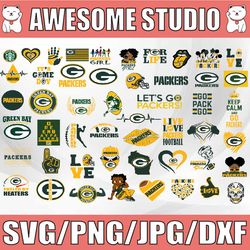 Green Bay Packers Svg Bundle, Green bay Svg, Packers svg, Green bay packers clipart, Sport Svg, NFL Svg, Clipart