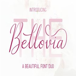The Bellovia – Font Duo Trending Fonts - Digital Font