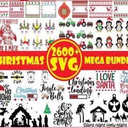 2600 christmas svg bundle, winter svg, santa svg, holiday, merry christmas, christmas bundle, funny christmas svg