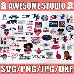 New England Patriots Svg Bundle, New England svg, New England Patriots clipart, Sport Svg, NFL Svg, Clipart