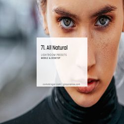 all natural – presets mobile & desktop presets