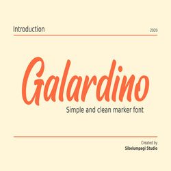Galardino Trending Fonts - Digital Font