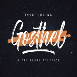 gosthel trending fonts - digital font