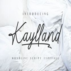 kaylland trending fonts - digital font