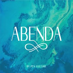 abenda – elegant typeface trending fonts - digital font