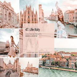 life italy mobile & desktop presets