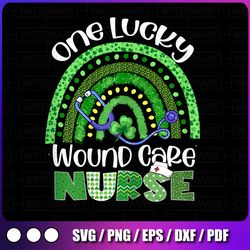 one lucky wound care nurse stethoscope png, st patrick's day png, saint patricks png, lucky png, nurse png
