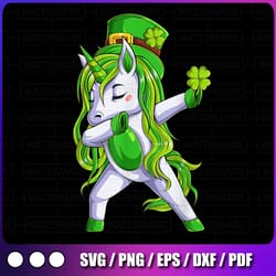dabbing unicorn leprechaun png, st patricks day png, patrick's day unicorn png, unicorn png, st patrick's day png
