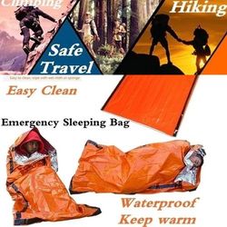 Portable Thermal Waterproof Emergency Sleeping Bag for Outdoor Survival Hiking Camping