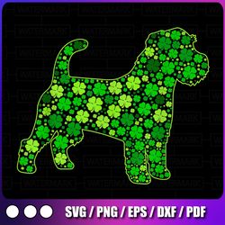 funny puppy shamrock png, jack russell terrier dog png, patrick's day png, st patrick's day png