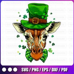 irish leprechaun giraffe png, shamrock st patrick day png, patrick's day png, st patrick's day png, sublimation design