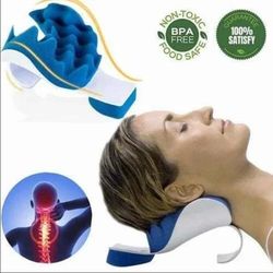 neck support travel pillow relief pillow neck shoulder muscle relaxer traction device for pain relief cervical spine