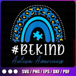 be kind autism awareness png, autism png, be kind rainbow png, sublimation