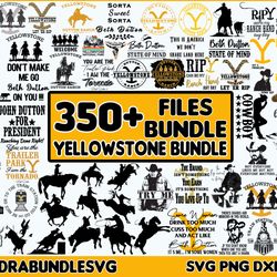 350 Yellowstone bundle svg Digital Dowload, Dutton Ranch, Rip svg, Yellowstone svg,Cut File, Print,Cricut, Kids Silhoutt