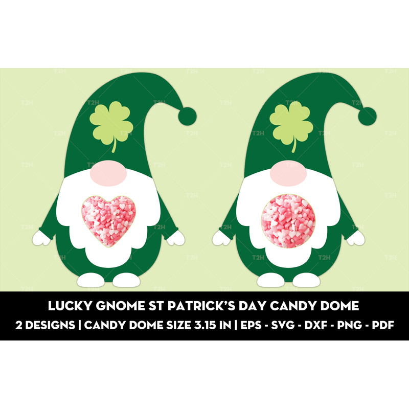 Lucky gnome St Patrick's Day candy dome cover.jpg