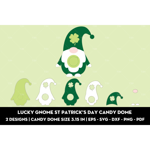 Lucky gnome St Patrick's Day candy dome cover 5.jpg