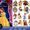 100 Beauty and the Beast SVG PNG, Belle Clipart, Princess Layered files Cricut, Belle Iron on Clipart sublimation, Instant download .jpg