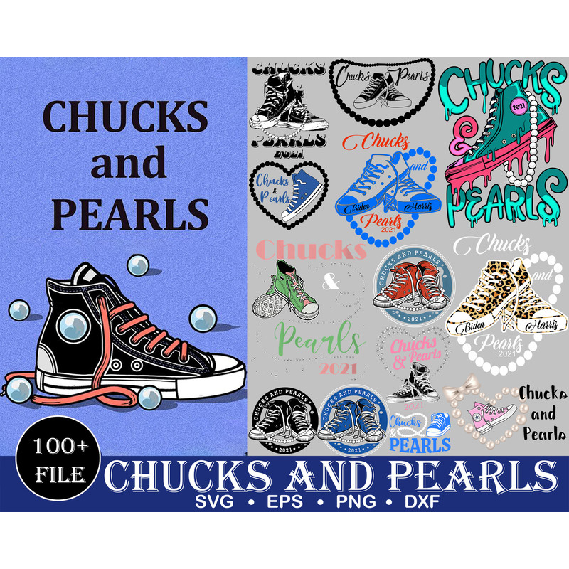 100 Chucks And Pearls Svg, Chucks & Pearls Svg 2021, Chucks Svg files, Pearls Svg, Chucks and Pearls Svg Bundle Silhouette Cricut.jpg