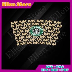 michael kors starbucks cup wrap svg, trending svg, mk starbucks svg,