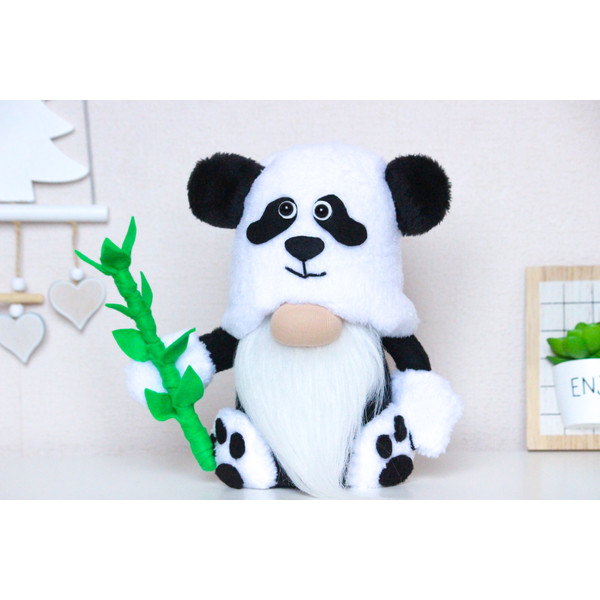 Plush toy Panda gnome