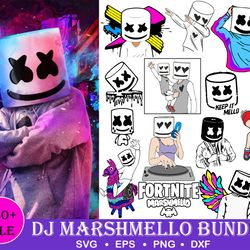 150 dj marshmello svg, marshmello dabbing svg, marshmello face, marshmello smile, marshmello bundle svg, silhouette, mar