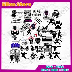 black panther svg, marvel svg, cricut file, silhouette cameo, bundle