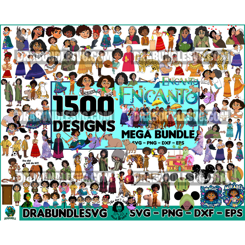 1500 Encanto PNG & SVG, Encanto Clipart PNG & SVG, Encanto Bundle, Encanto Printable t-shirt, Encanto Alphabet, Mirabel Madrigal, Camilo Madrigal, Isabela..jpg