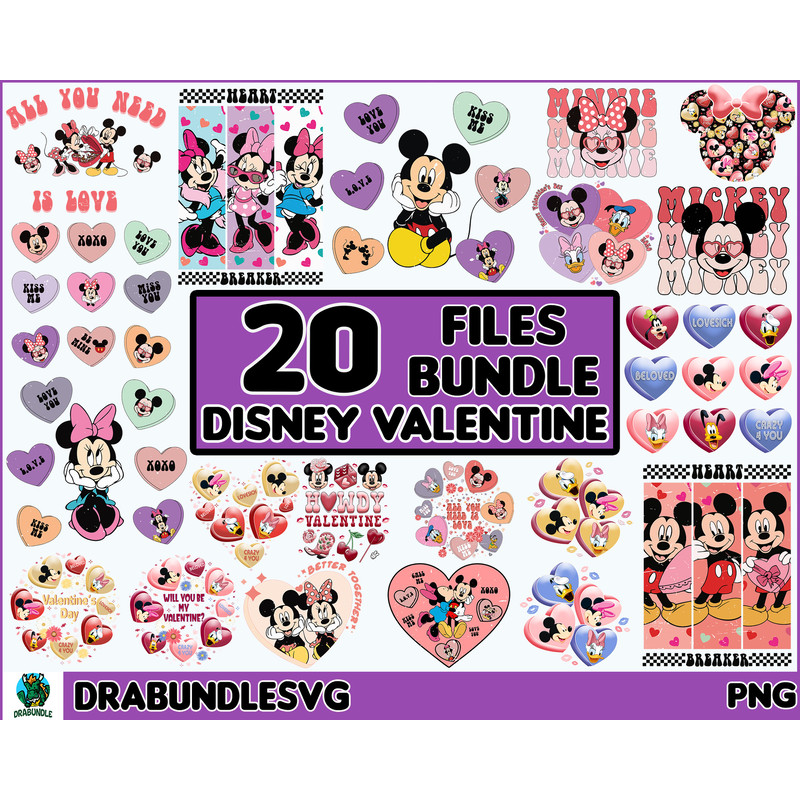 20 Happy Valentine's Day Png, File Valentine Bundle Png, Cartoon Character Design Png, Digital Download, Valentine's Day PNG High quality, Instant download.jpg