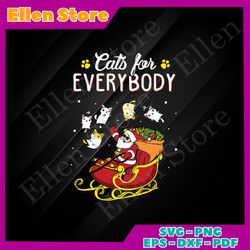 cats for everybody christmas cat svg graphic designs files