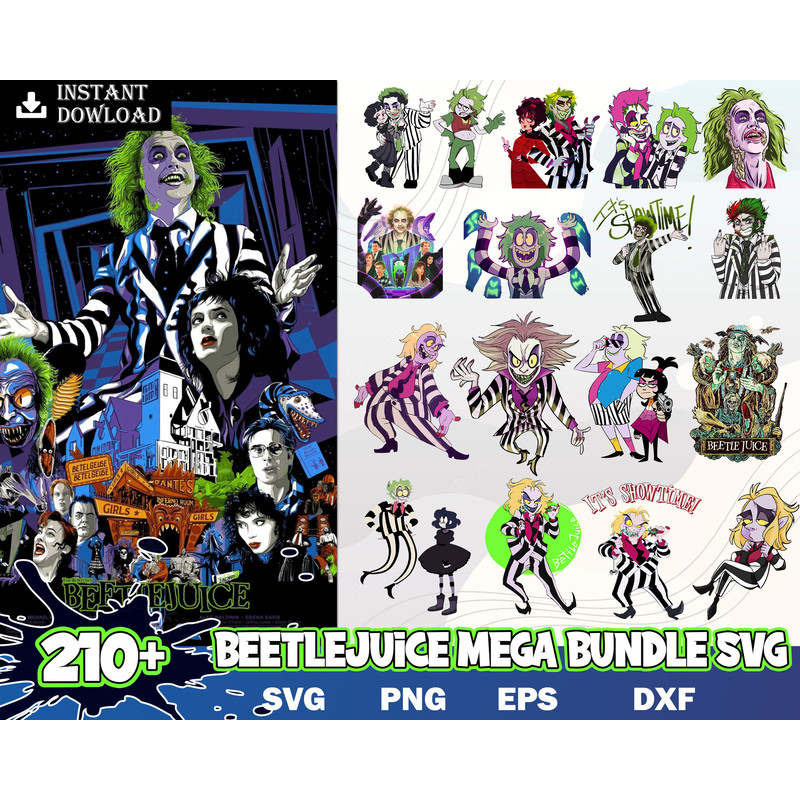 210 Beetlejuice Bundle Svg, Beetlejuice Svg, Horror Movie Svg, Zombie Svg, Sandworm Svg, Lydia Deetz Svg, Beetlejuice Cricut Instant Download.jpg