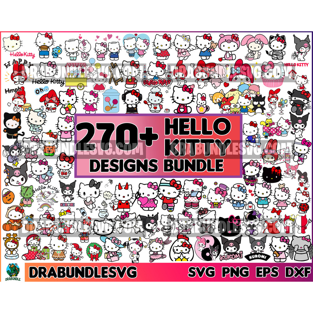 270 Sanrio SVG Files, Hello Kitty SVG Bundle, Hello Kitty Svg Bundle, Hello Kitty Svg File, Kitty Svg, Cat Svg, Cartoon Cat Svg.jpg