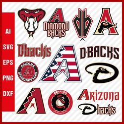 Arizona Diamondbacks Logo, Diamondbacks Svg, Diamondbacks Svg Cut Files, Png Images, Diamondbacks Layered Svg For Cricut